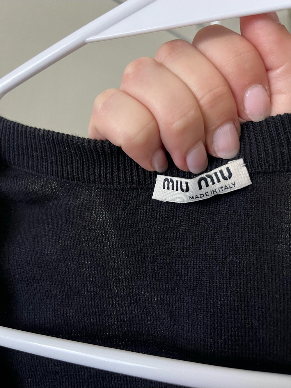 Miu Miu Black Knit Vest with Pockets and buttons - Picture 2 of 4